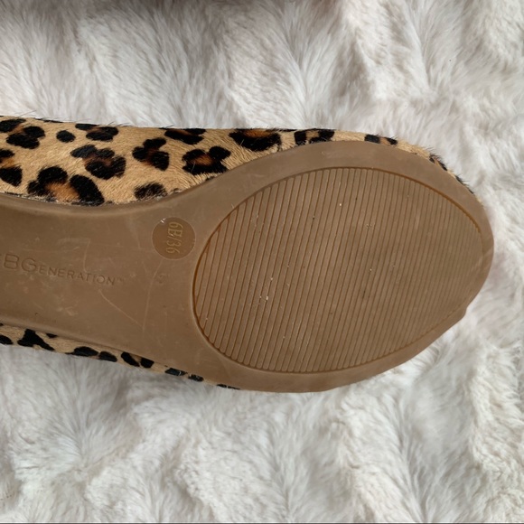 BCBGeneration leopard pony fur flats - Picture 2 of 7
